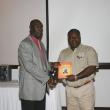 Presentation to Robert 'Bobby' Morris,Deputy General Secretary, Barbados Workers' Union, Featured Speaker.. copy